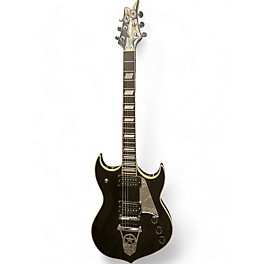 Used Silvertone KISS PAUL STANLEY SIGNATURE SILVERTONE SOVEREIGN Metallic Black Solid Body Electric Guitar