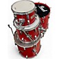 Used Pearl 4 Piece world series Candy Apple Red Drum Kit thumbnail