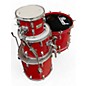 Used Pearl 4 Piece world series Candy Apple Red Drum Kit