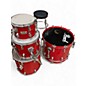 Used Pearl 4 Piece world series Candy Apple Red Drum Kit