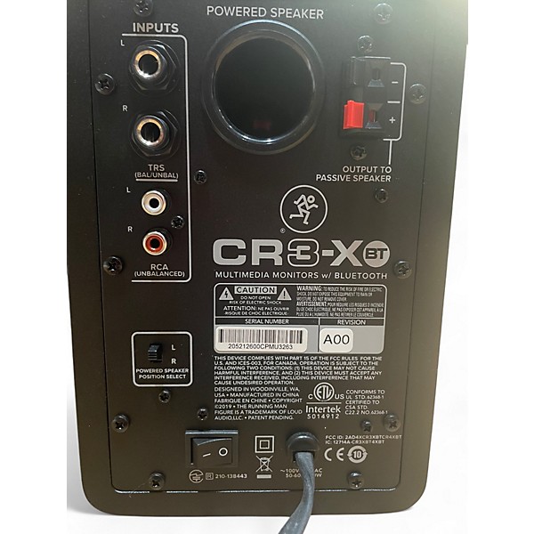 Used Mackie Cr3xbt Powered Monitor