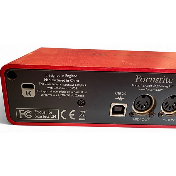 Used Focusrite Scarlett 2i4 Audio Interface