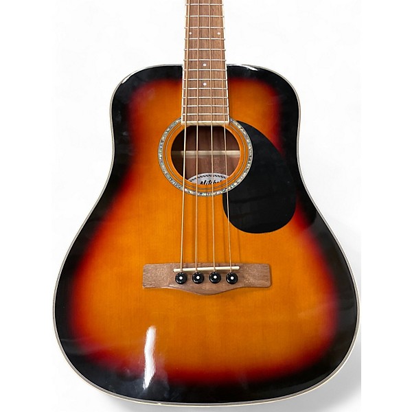 Used Mitchell EZB 3 Color Sunburst Acoustic Bass Guitar