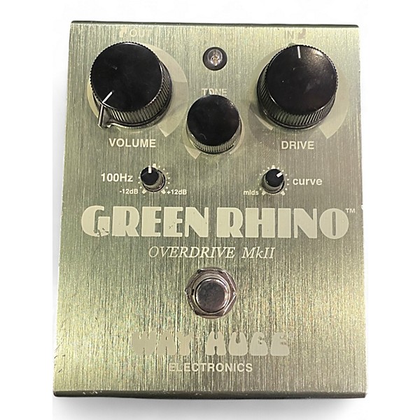 Used Way Huge Electronics WHE202 Green Rhino Overdrive Effect Pedal