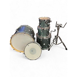 Used DW 5 Piece Design Series Satin sage metallic Drum Kit