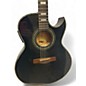 Used Samick designed by Greg Bennett TMJ-17CE Black Acoustic Electric Guitar