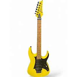 Used Ibanez RG350M Yellow Solid Body Electric Guitar