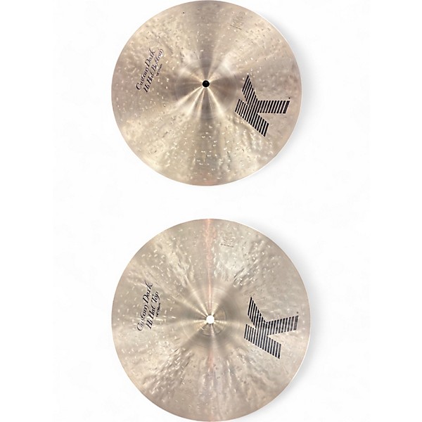 Used Zildjian 14in K Custom Dark Hi Hat Pair Cymbal