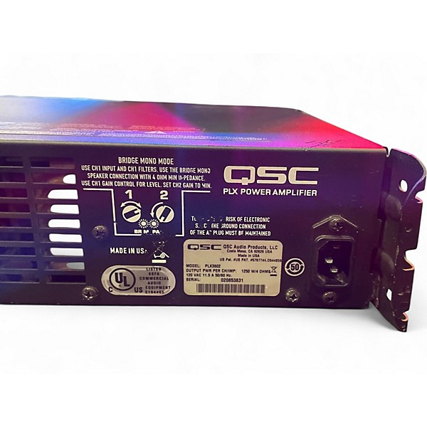 Used QSC PLX3602 Power Amp