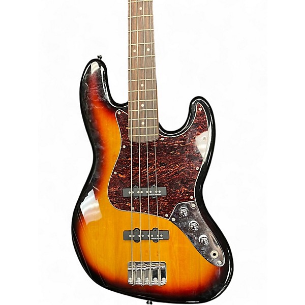 Used Squier Vintage Modified Jazz Bass 2 Color Sunburst Electric Bass Guitar