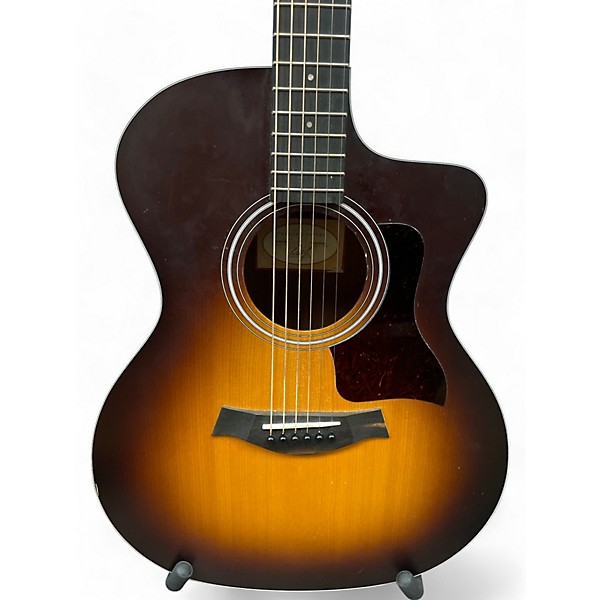 Used Taylor 114CE 2 Color Sunburst Acoustic Electric Guitar