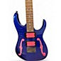 Used Ibanez PGM401 Paul Gilbert Series Blue Solid Body Electric Guitar