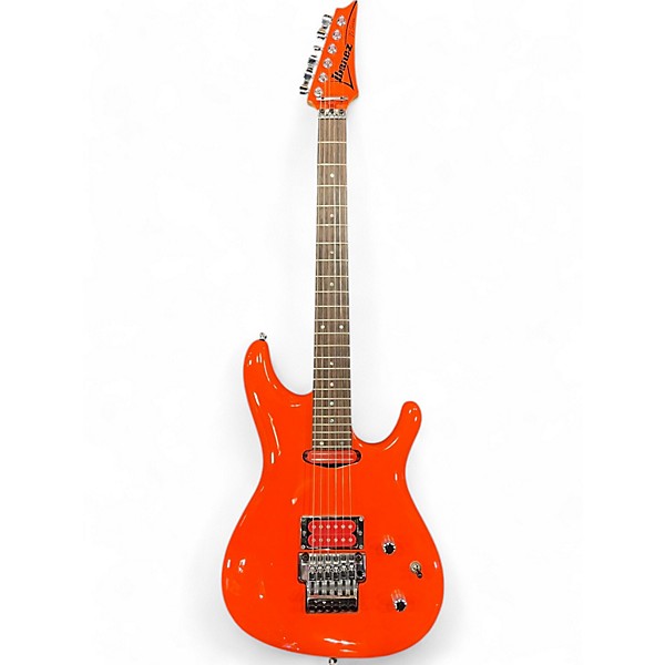 Used Ibanez JS2410 Joe Satriani Signature Muscle Car Orange Solid Body Electric Guitar