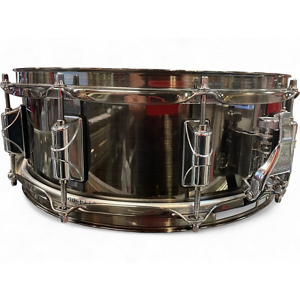 Used Taye Drums 5X14 Metalworks Nickel Brass Nickel Drum