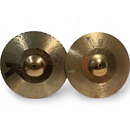 Used Zildjian 13in K Custom Hybrid Hi Hat Pair Cymbal