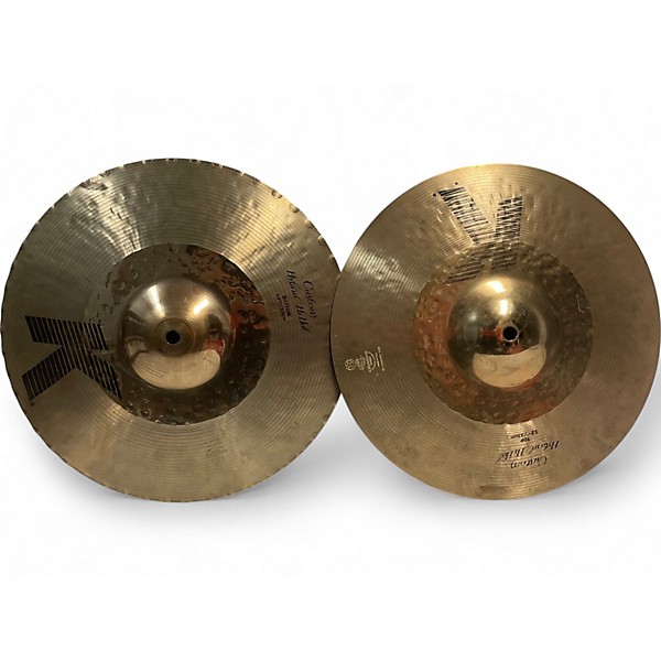 Used Zildjian 13in K Custom Hybrid Hi Hat Pair Cymbal