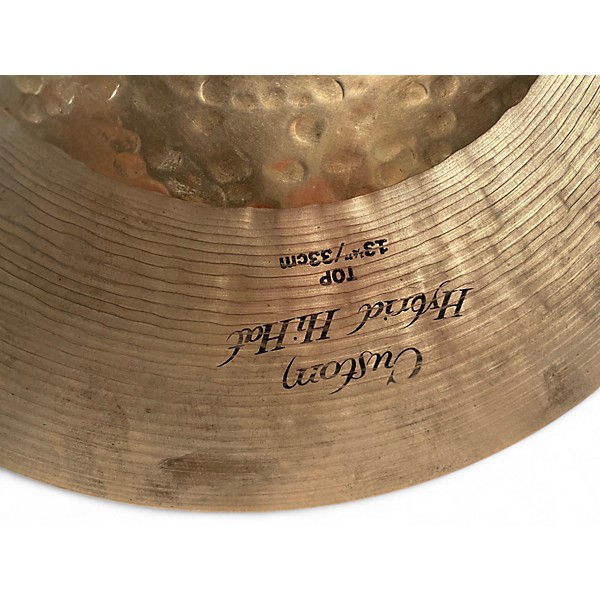 Used Zildjian 13in K Custom Hybrid Hi Hat Pair Cymbal