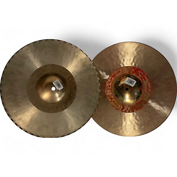 Used Zildjian 13in K Custom Hybrid Hi Hat Pair Cymbal