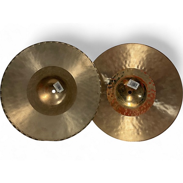 Used Zildjian 13in K Custom Hybrid Hi Hat Pair Cymbal