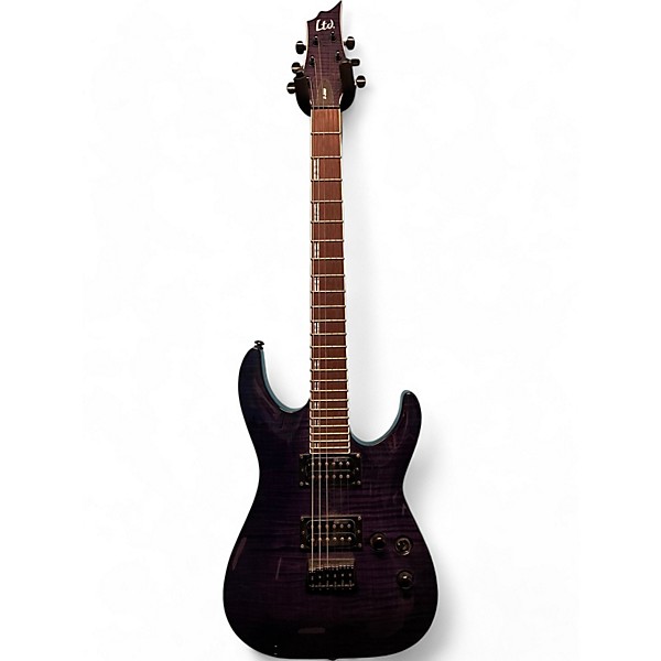 Used ESP LTD H200 Trans Purple Solid Body Electric Guitar