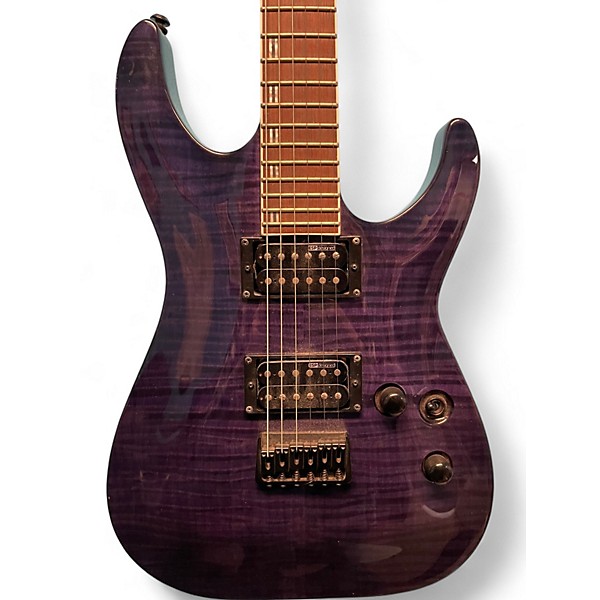 Used ESP LTD H200 Trans Purple Solid Body Electric Guitar