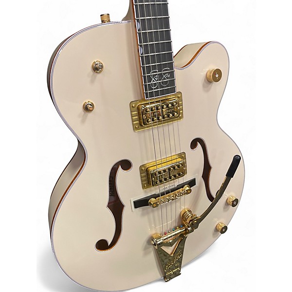 Used 2024 Gretsch Guitars G6136-1958 Stephen Stills White Falcon Aged White Hollow Body Electric Guitar