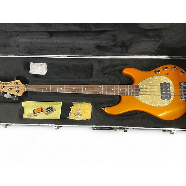 Used Ernie Ball Music Man Sterling 4 String Metallic Orange Electric Bass Guitar