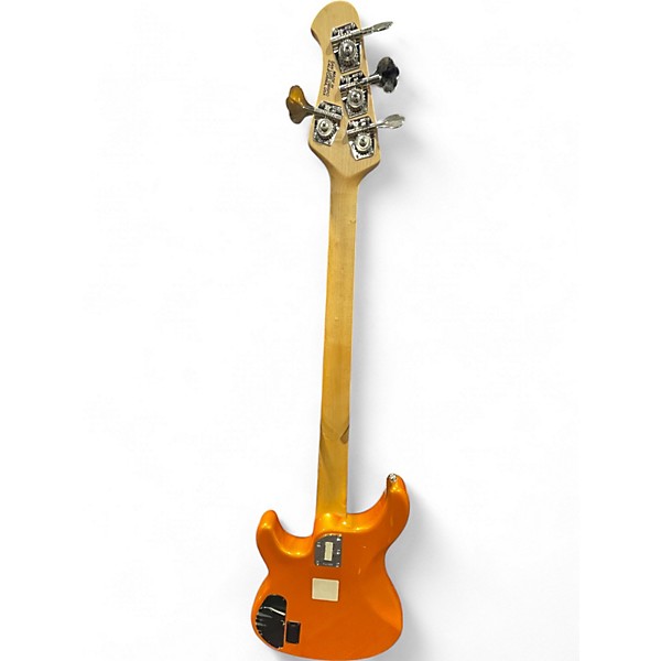 Used Ernie Ball Music Man Sterling 4 String Metallic Orange Electric Bass Guitar