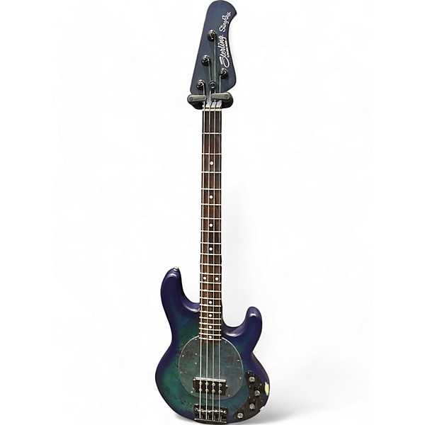 Used Sterling by Music Man Ray34 Blue Electric Bass Guitar