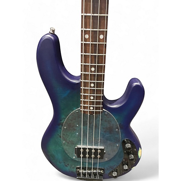 Used Sterling by Music Man Ray34 Blue Electric Bass Guitar