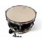 Used Pork Pie 13in 13x7 Snare Satin Black with Silver Trim Drum