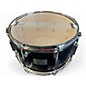 Used Pork Pie 13in 13x7 Snare Satin Black with Silver Trim Drum