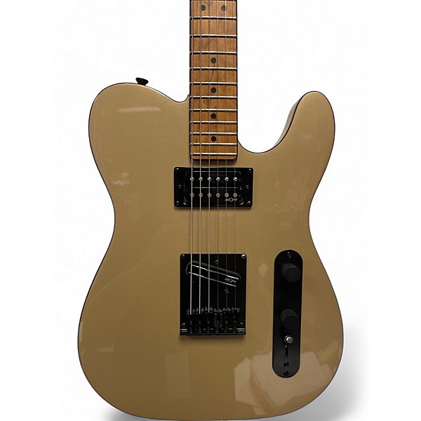 Used Squier Contemporary Telecaster RH Gold Solid Body Electric Guitar