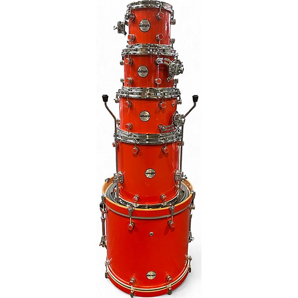 Used ddrum 5 Piece Reflex Orange Sparkle Drum Kit