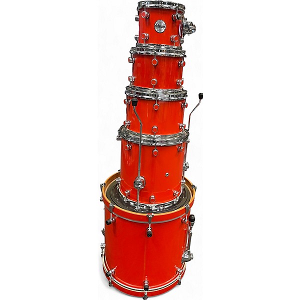 Used ddrum 5 Piece Reflex Orange Sparkle Drum Kit