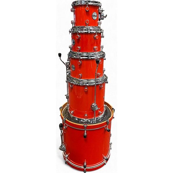 Used ddrum 5 Piece Reflex Orange Sparkle Drum Kit