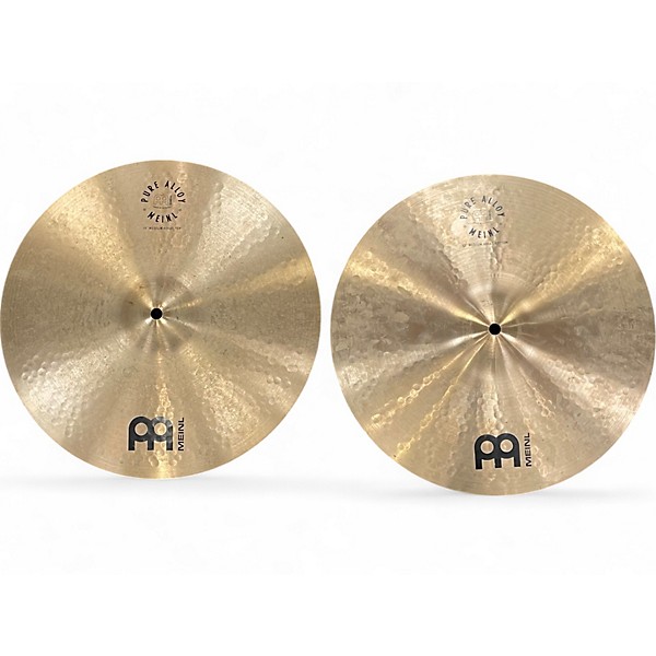 Used MEINL 15in PURE ALLOY HI HAT PAIR Cymbal