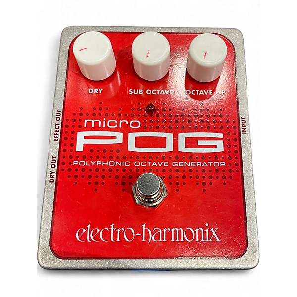 Used Electro-Harmonix Micro Pog Polyphonic Octave Generator Effect Pedal