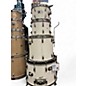 Used 1980s Pearl 4 Piece ROGERS white Drum Kit