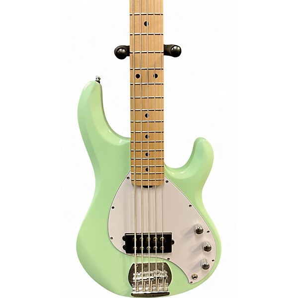 Used Sterling by Music Man Ray5 5 String Surf Green Electric Bass Guitar