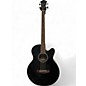 Used Ibanez AEB5E-BK Black Acoustic Bass Guitar