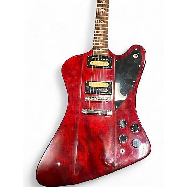 Used HardLuck Kings SPIDER Crimson Red Trans Solid Body Electric Guitar