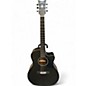 Used Schecter Guitar Research DELUXE Black Acoustic Guitar thumbnail