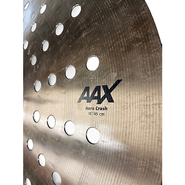 Used SABIAN 18in AAX AERO CRASH Cymbal