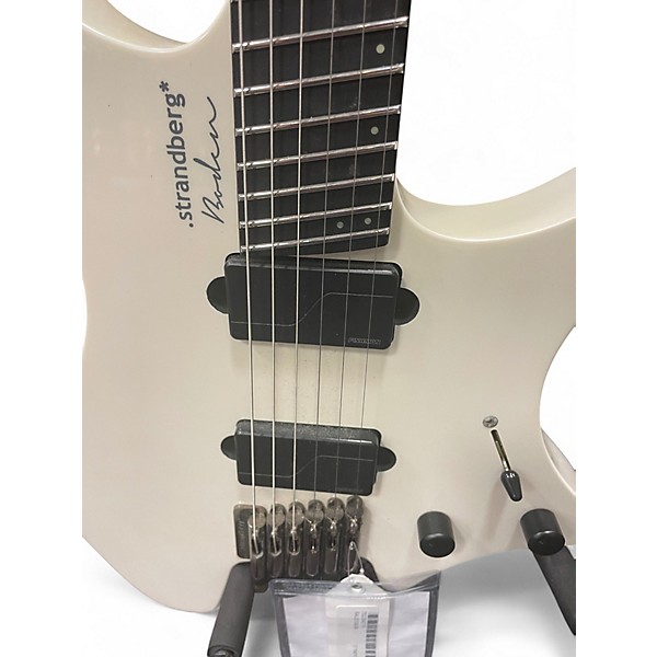 Used strandberg Boden Metal 6 Pearl White Solid Body Electric Guitar