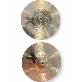 Used Zildjian 14in K Custom Hybrid Hi Hat Pair Cymbal