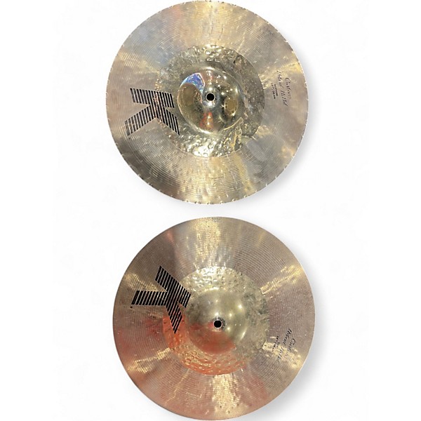 Used Zildjian 14in K Custom Hybrid Hi Hat Pair Cymbal