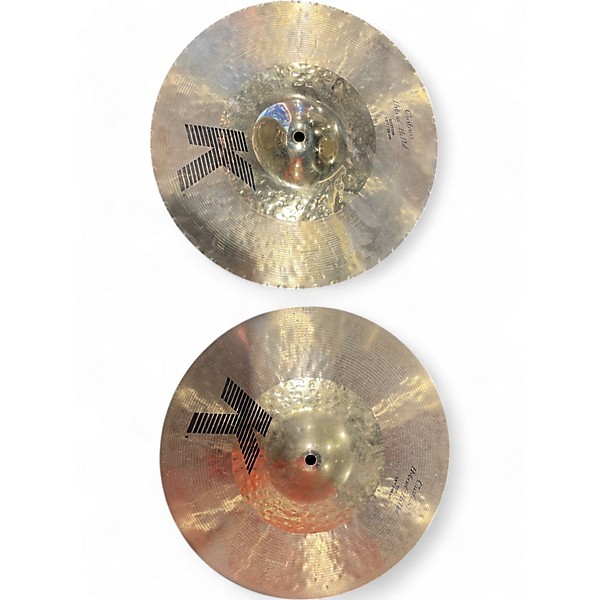 Used Zildjian 14in K Custom Hybrid Hi Hat Pair Cymbal