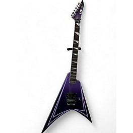 Used ESP LTD Alexi Laiho Hexed Graphic Purple Solid Body Electric Guitar