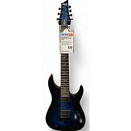 Used Schecter Guitar Research OMEN ELITE 7 Blue Burst Solid Body Electric Guitar